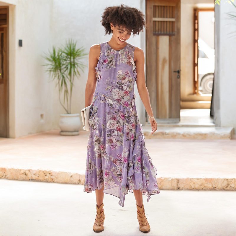 Faye Floral Dress. Petite