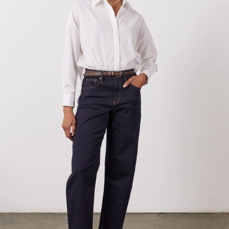 The Petite Classic Barrel Leg Jeans