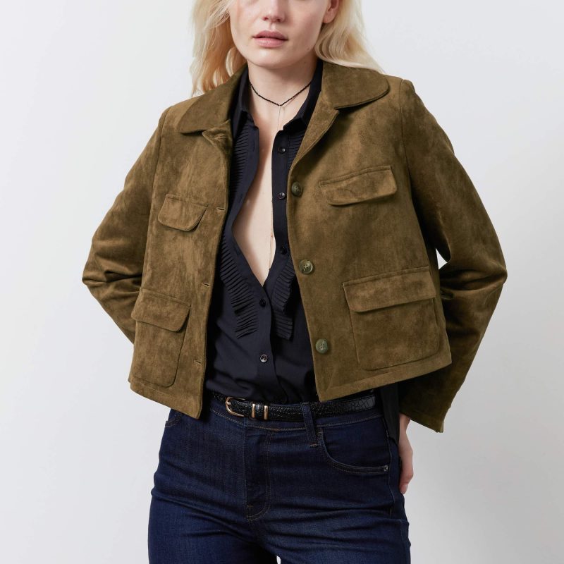 The Cropped Suede Jacket
